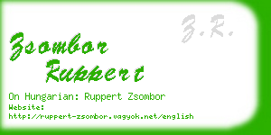 zsombor ruppert business card